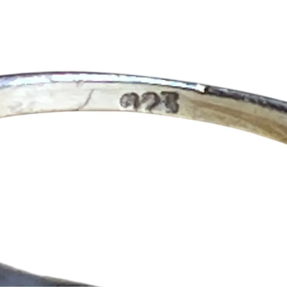 Artisan Sterling Silver Genuine Citrine Band Size 8